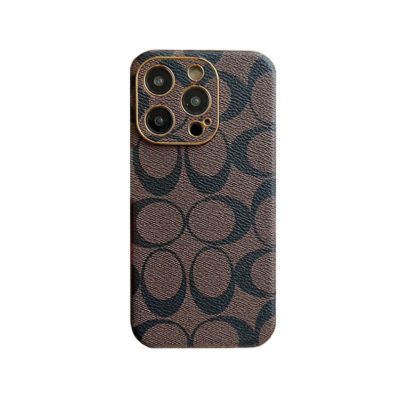 Klassiek iPhone-hoesje Leer Lichtbruin -QBK240513