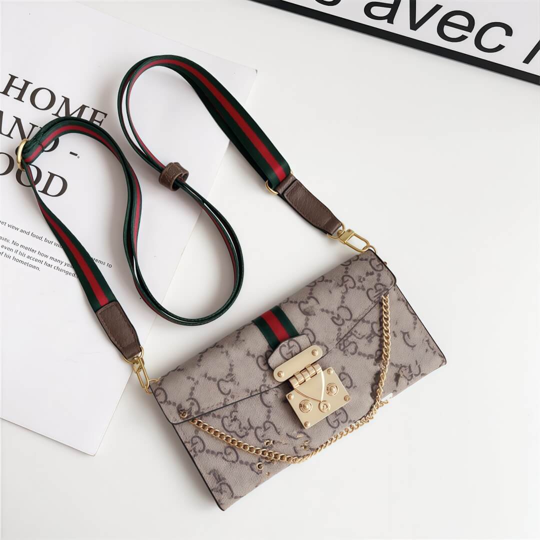Bőr Crossbody - ihlette iPhone tok kártyatartóval