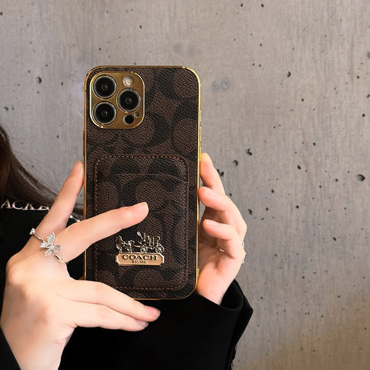 Klasické pouzdro na karty, kožené pouzdro na iPhone