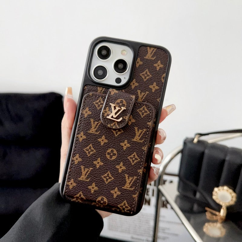 ラグジュアリークラシックカードバッグiPhoneケース