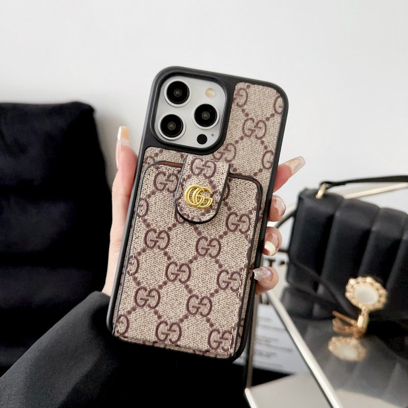 プレミアムカードバッグ クロスボディチェーン iPhoneケース