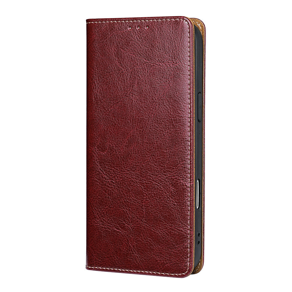 KAKAVY Genuine Full-Grain Cowhide Leather Wallet Phone Case detail image 11