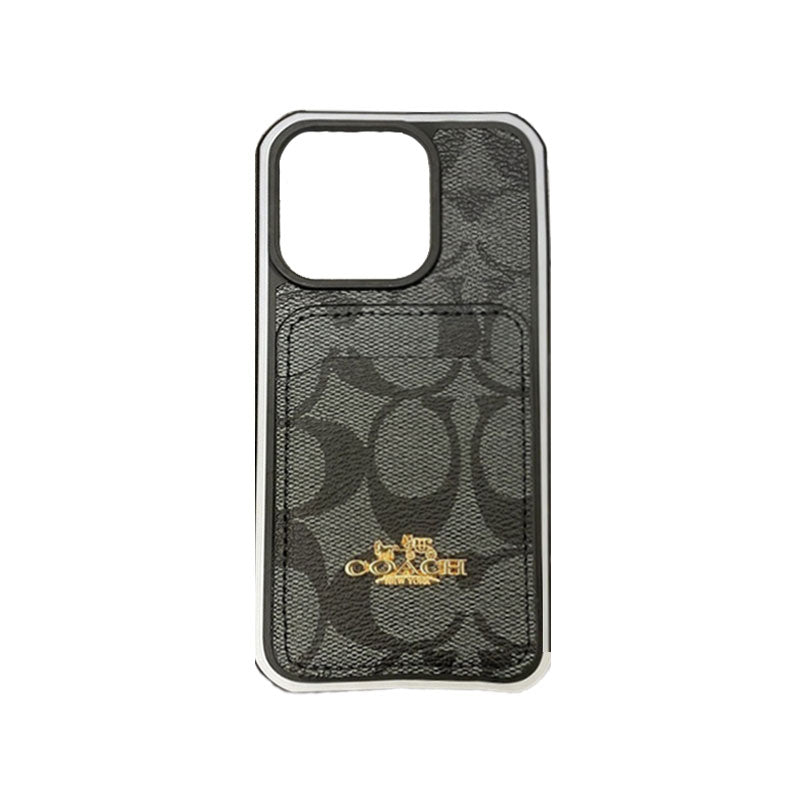 Klassiskt iPhonefodral Med Korthållare Kaffe -KB241416