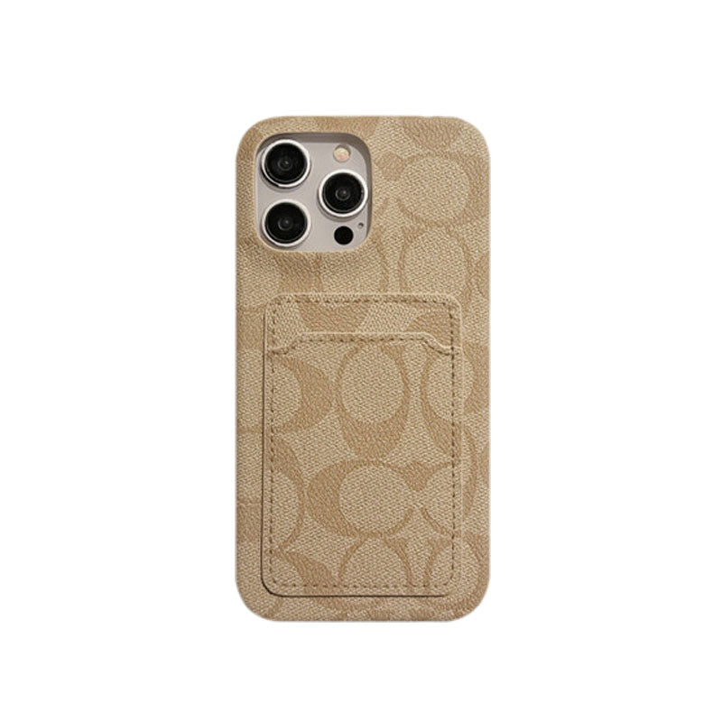 Klassische klassische iPhone-Hülle mit Kartenhalter Weiß -JQB240330