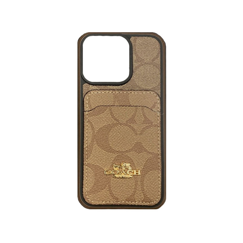 Klassiskt iPhonefodral Med Korthållare Kaffe -KB241416