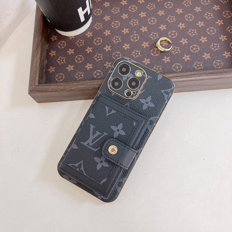 Luxusní klasická taška s barevnými kartami Pouzdro na iPhone