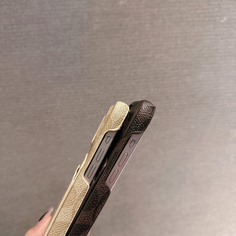 Klassische klassische iPhone-Hülle mit Kartenhalter Weiß -JQB240330