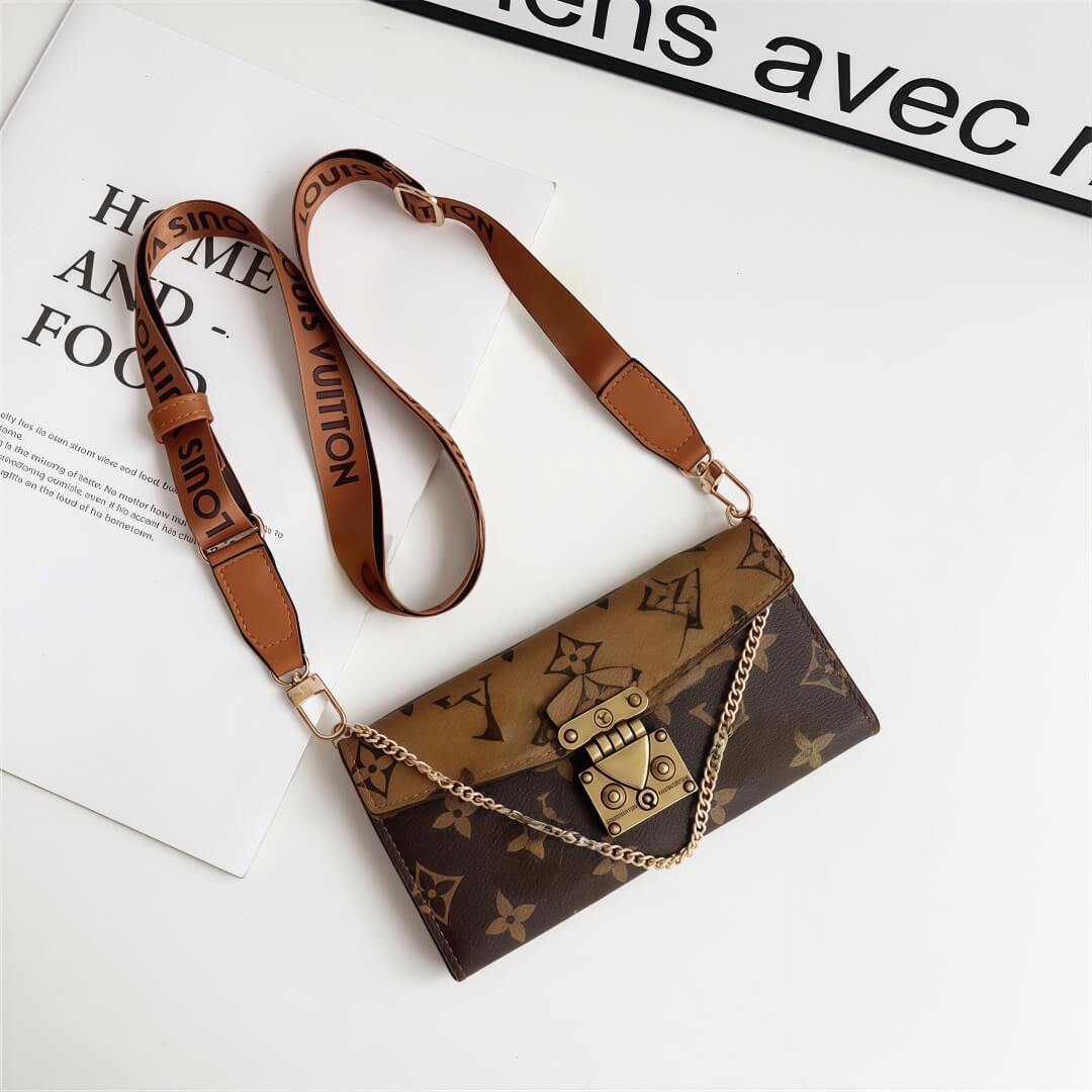 Bőr Crossbody - ihlette iPhone tok kártyatartóval