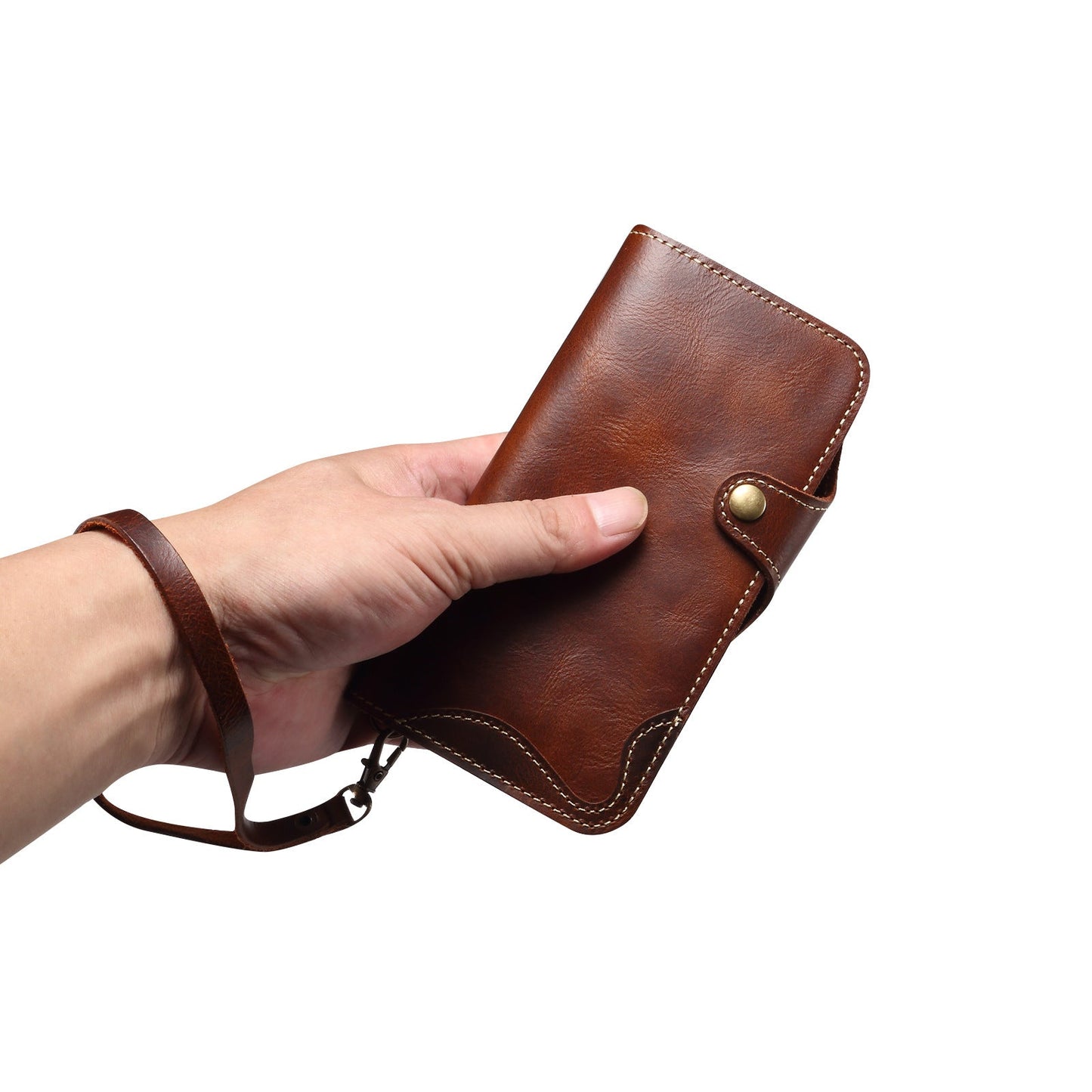 KAKAVY Genuine Leather Flip Case for iPhone detail image 10