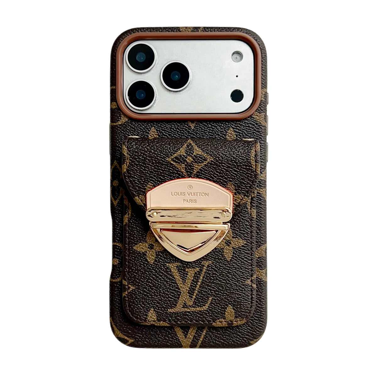Ylellinen Crossbody iPhone -kotelo korttitaskulla & irrotettavalla hihnalla