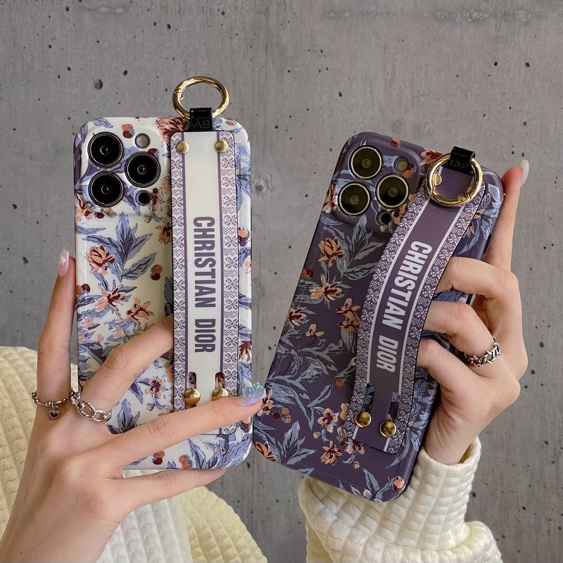 Coque et skin iPhone Mode violet & Bracelet blanc
