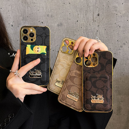 Klasické pouzdro na karty, kožené pouzdro na iPhone