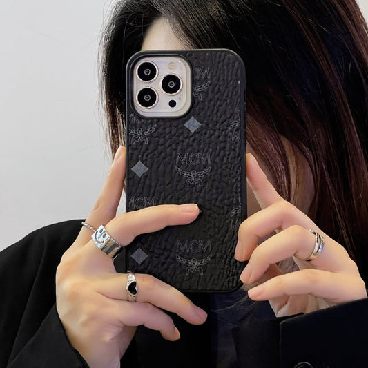 Coque iPhone MCM Noir-MCK240603