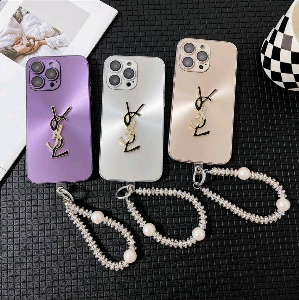 Κομψή θήκη Letter Shine x Mono για iPhone με αλυσίδα