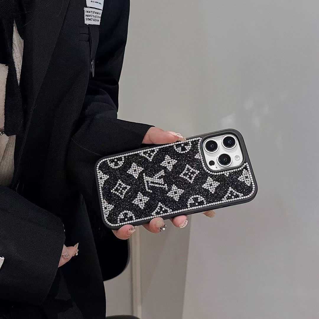 Luxus csillogó holografikus Y - S - L-ihletésű iPhone tok – Diamond Shine Edition