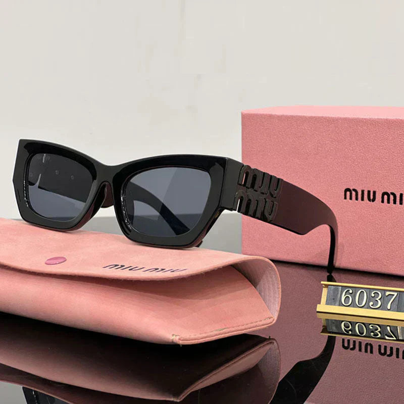 Gafas de sol cuadradas de ojo de gato de moda 6037