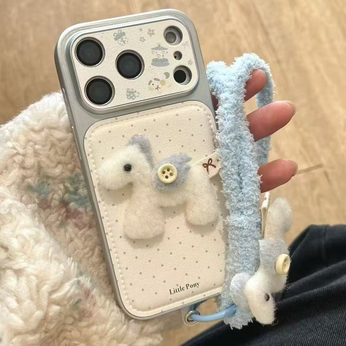Polka Dot Pony iPhone Case – Cute Luxury Shockproof Soft Cover