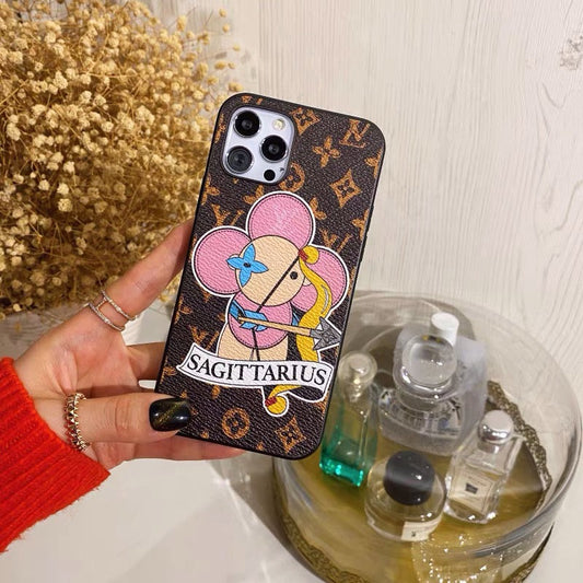 حافظة iPhone مرسومة بالحب من برج القوس مصنوعة حسب الطلب