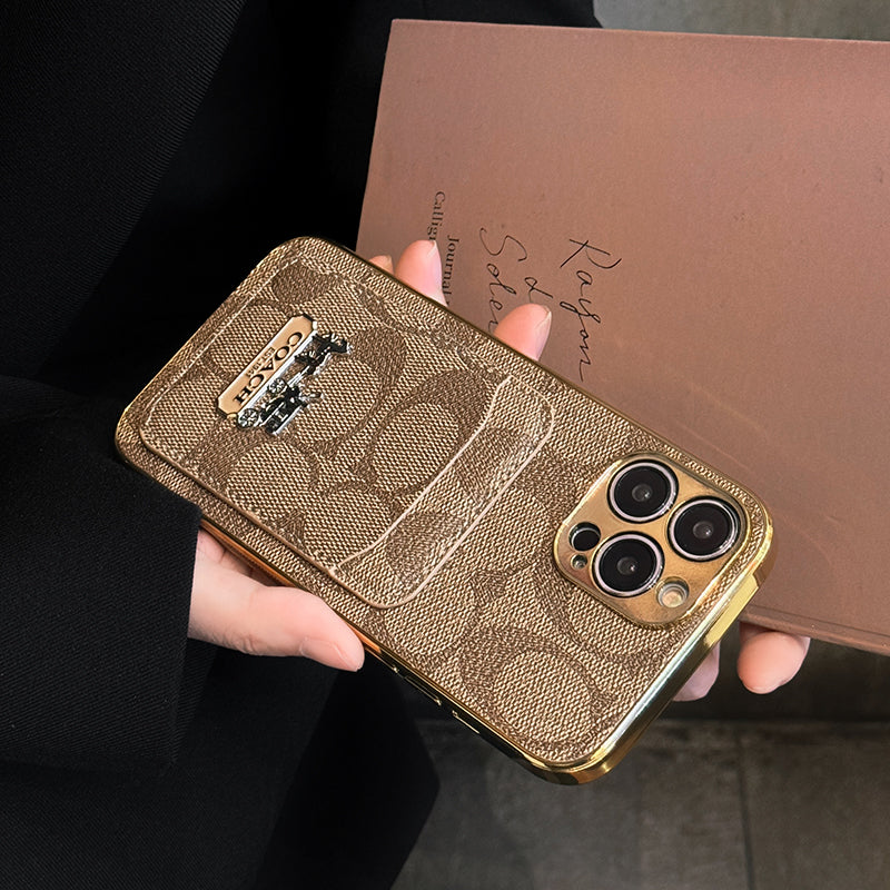 Étui pour iPhone en cuir pour sac à cartes classique