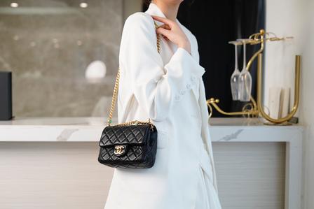 Borsa tascabile trapuntata classica CL-Luxury | Mini borsa a tracolla con catena alla moda
