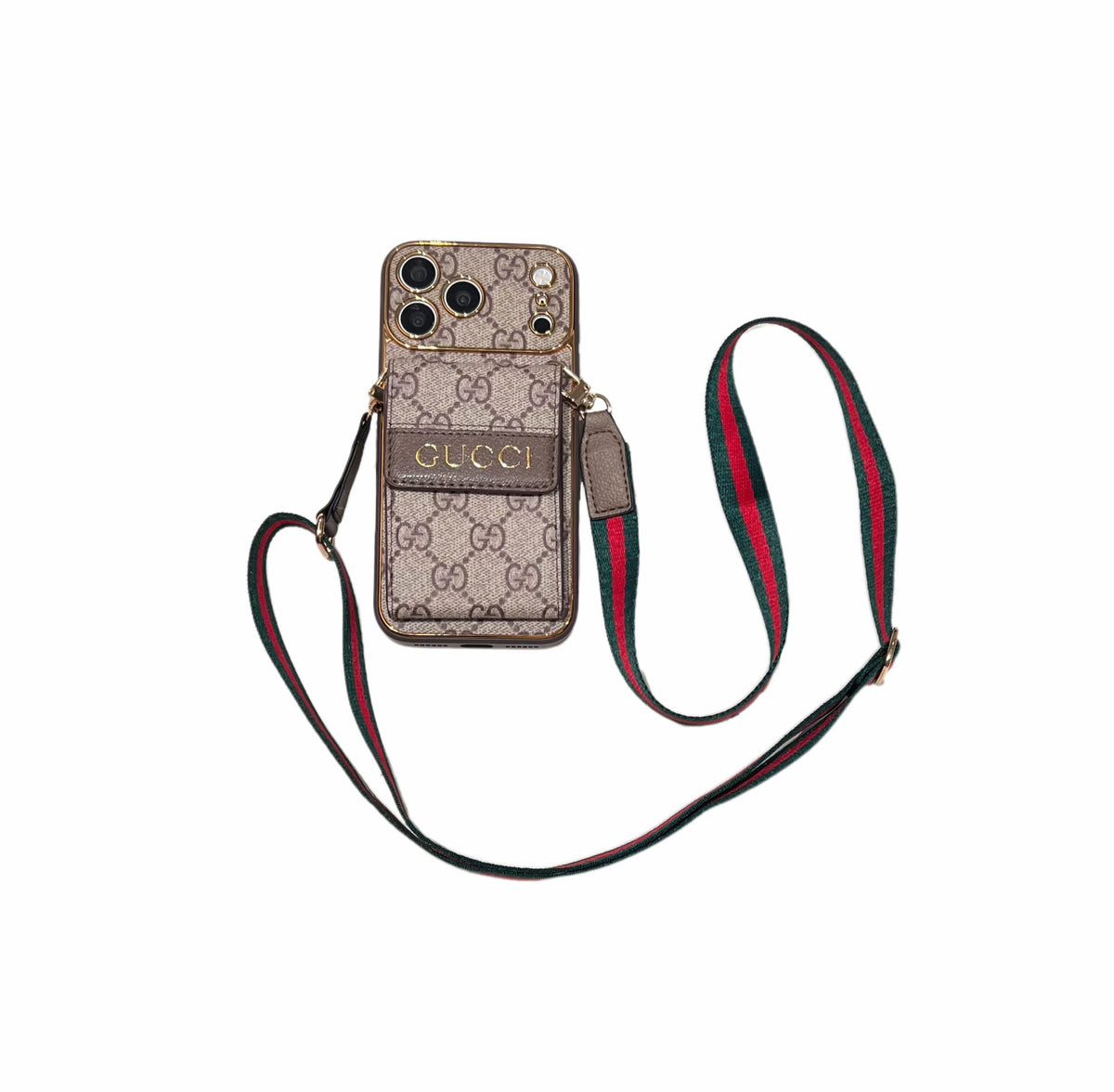 Nieuwe klassieke luxe kaarthouder telefoonhoesje 012