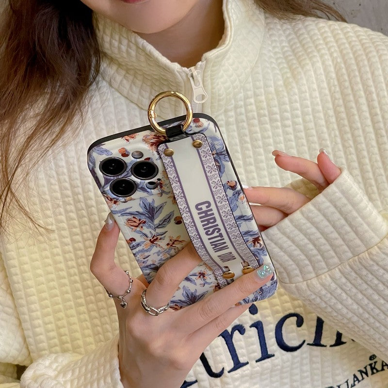 Coque et skin iPhone Mode violet & Bracelet blanc