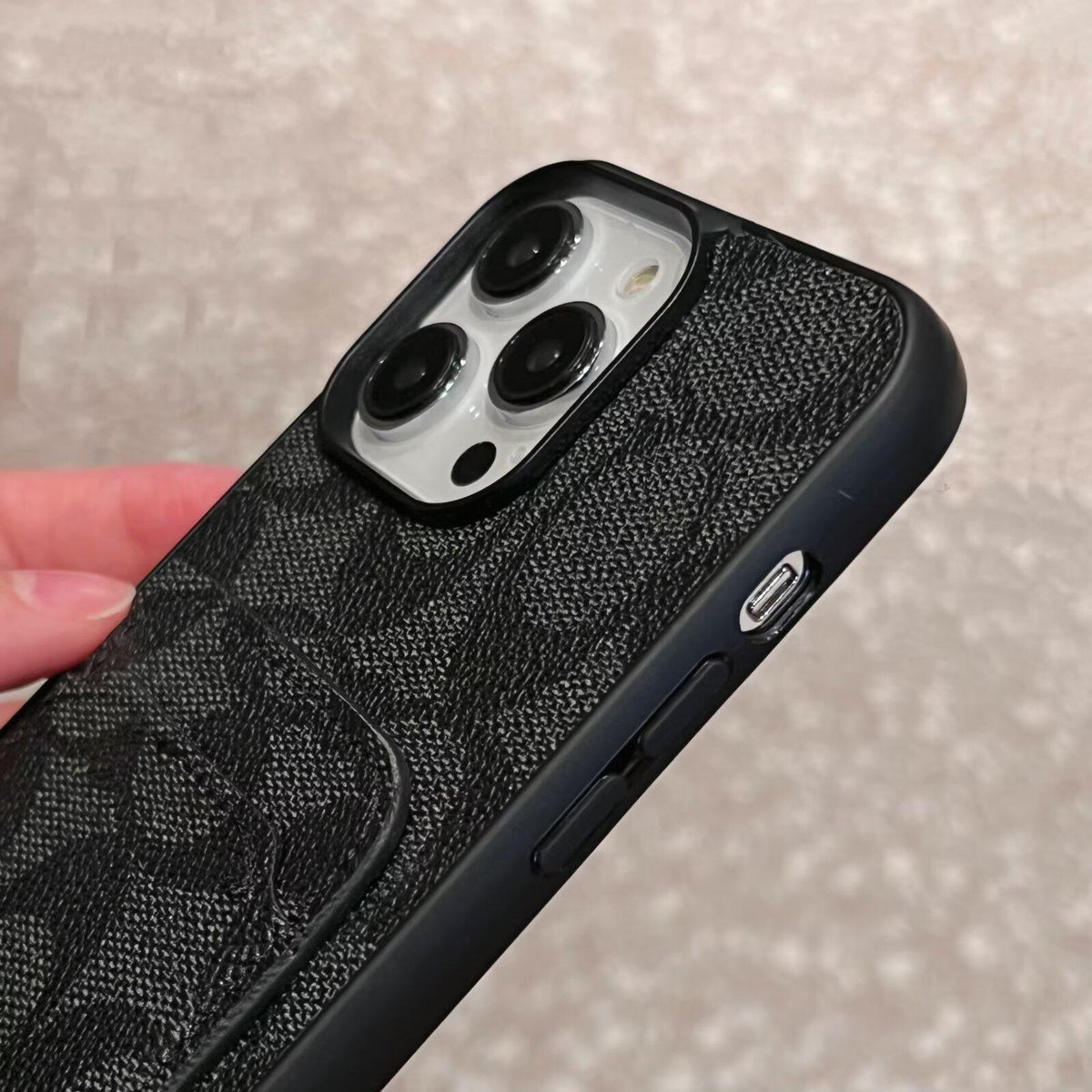 Étui pour iPhone en cuir pour sac à cartes classique