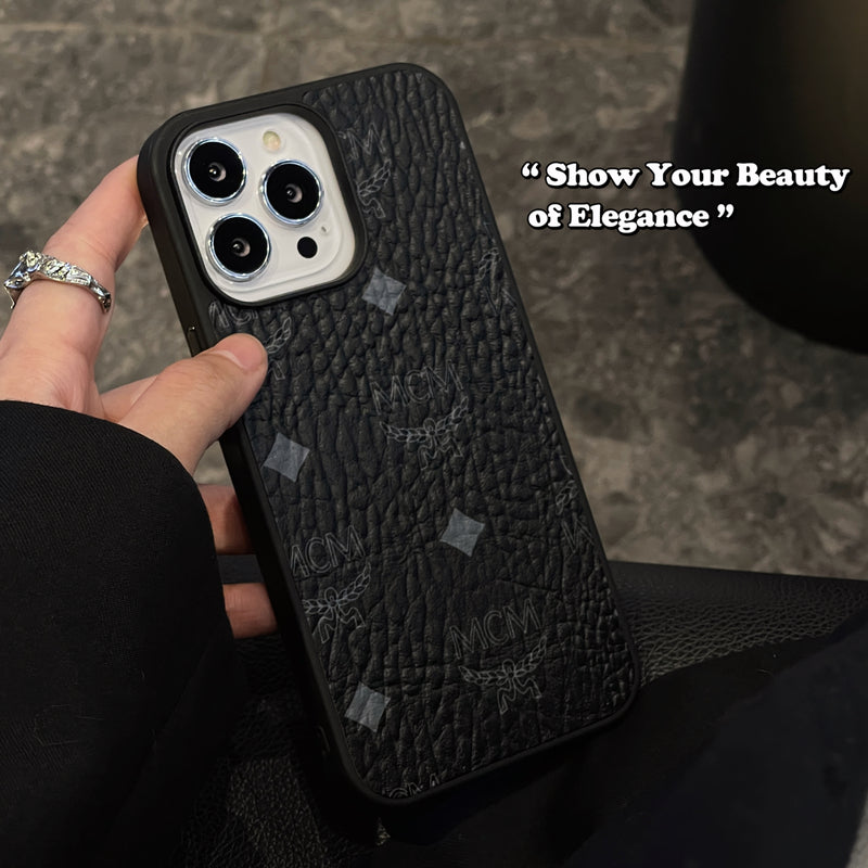 Coque iPhone MCM Noir-MCK240603
