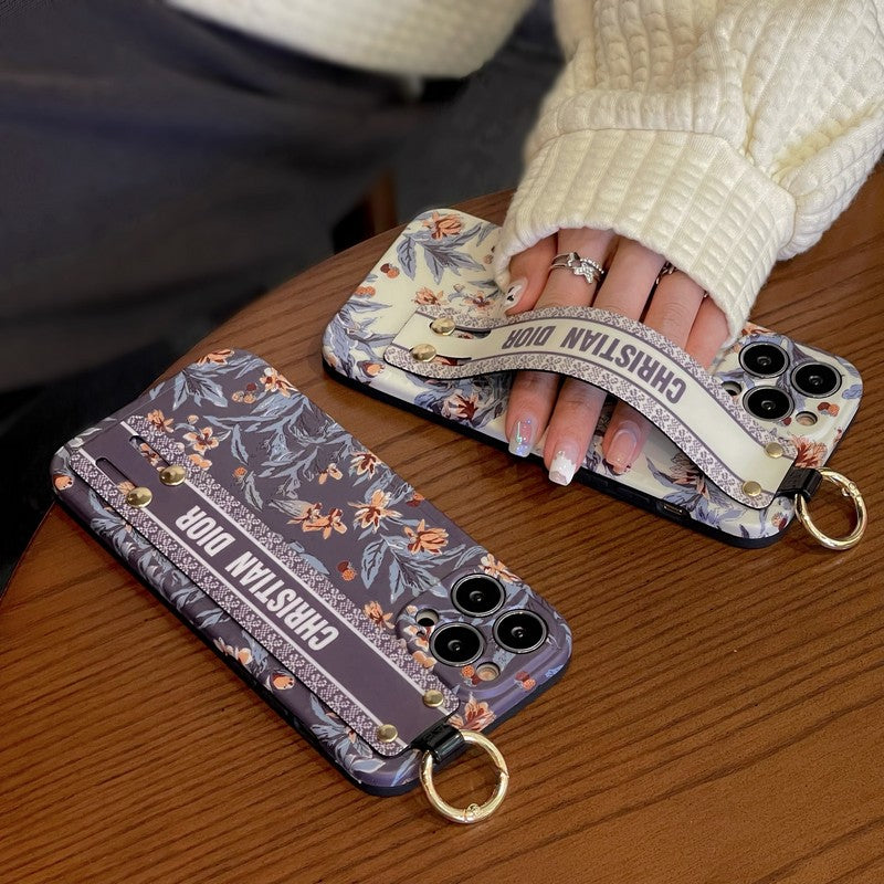 Coque et skin iPhone Mode violet & Bracelet blanc