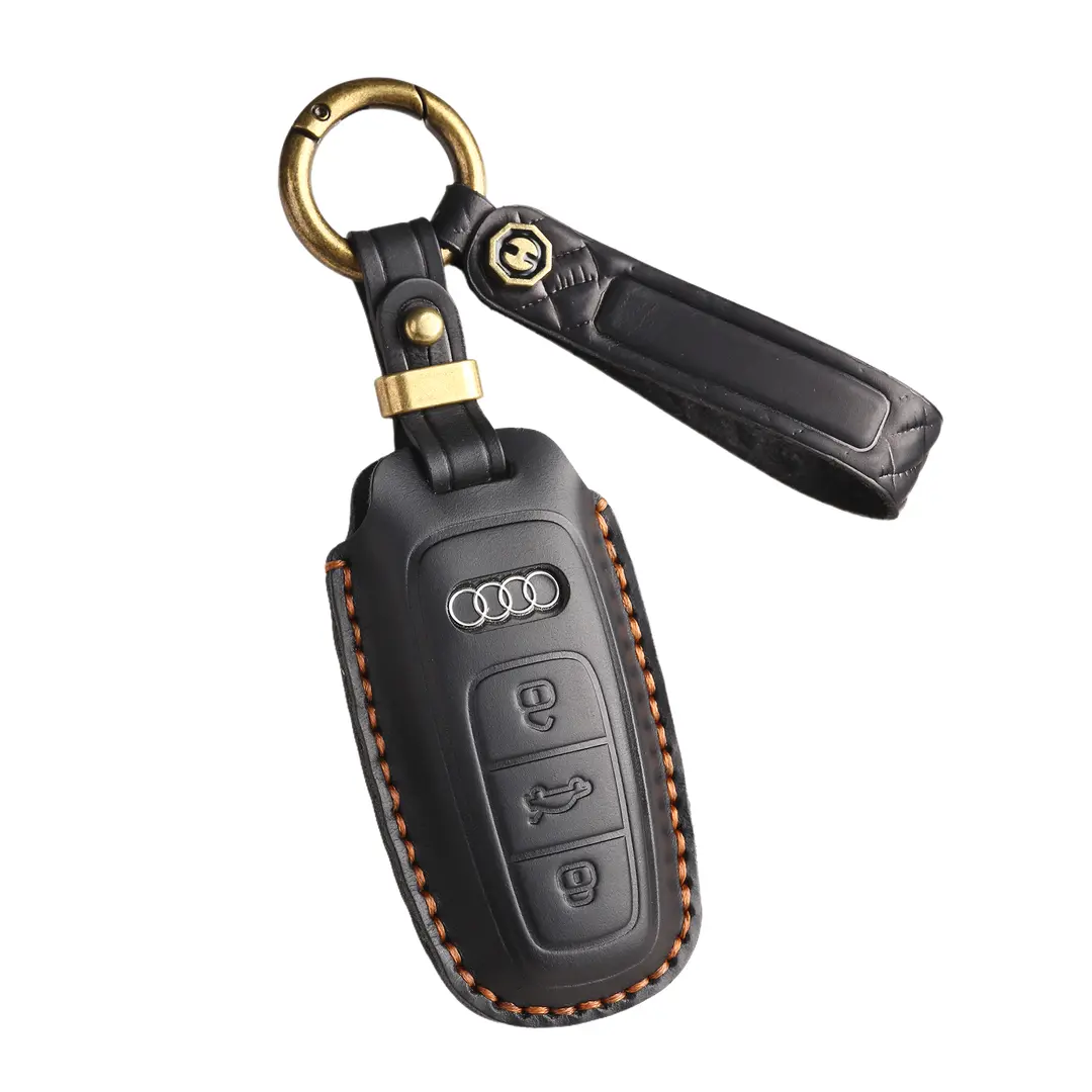KAKAVY Top Grain Leather Audi Key Case detail image 3