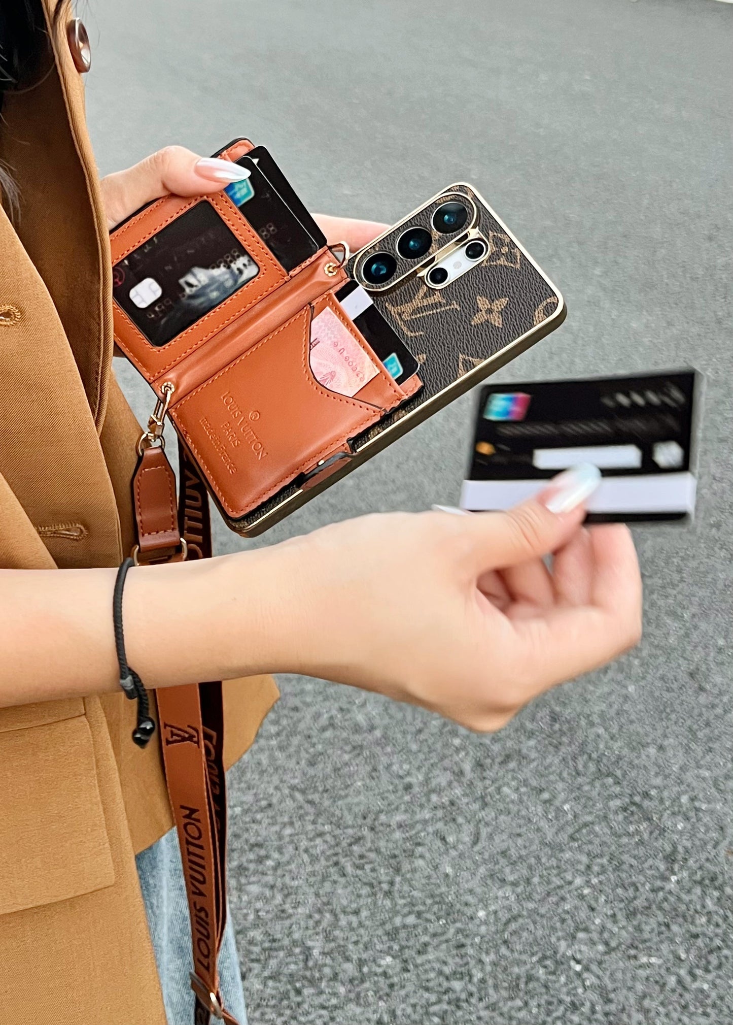 Luxury Samsung Phone Case | Phone & Card Holder in One