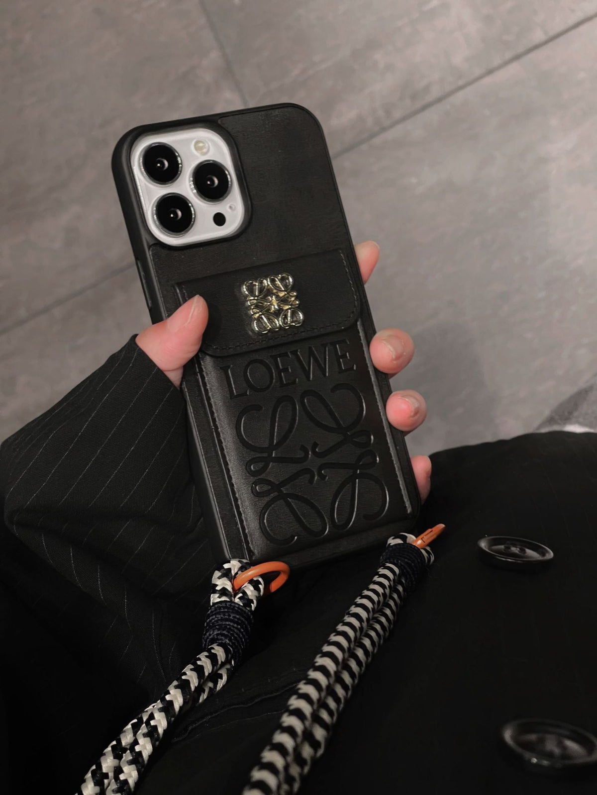 Étui pour iPhone en cuir avec porte-cartes Loe