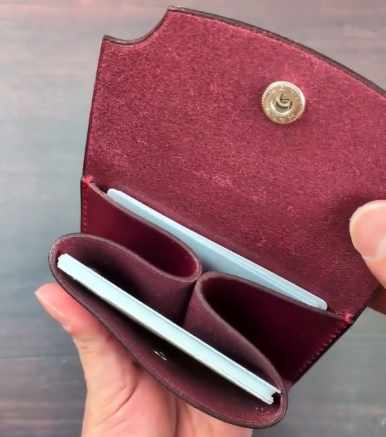 KAKAVY Handcrafted Full-Grain Leather Snap Wallet detail image 5