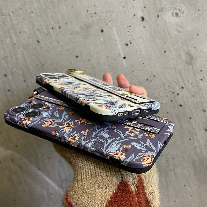 Coque et skin iPhone Mode violet & Bracelet blanc