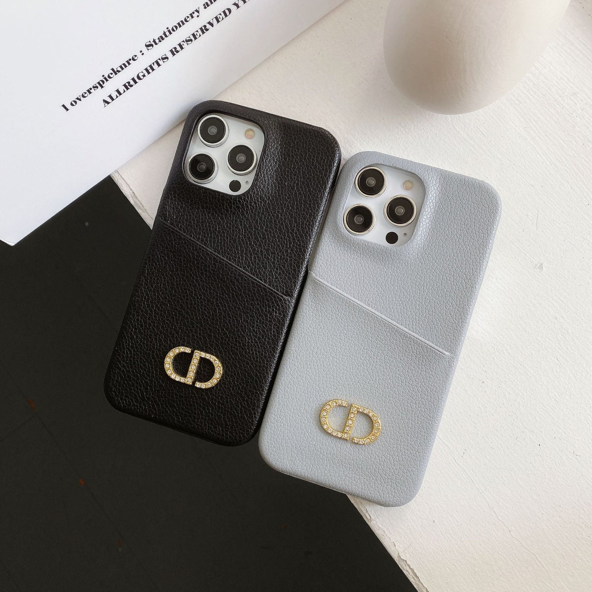 Módní kožené pouzdro na iPhone