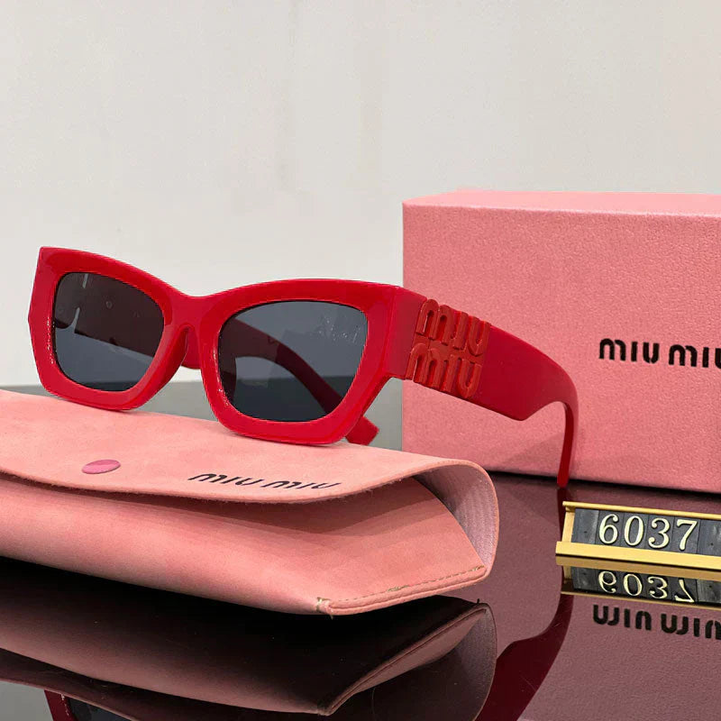 Gafas de sol cuadradas de ojo de gato de moda 6037