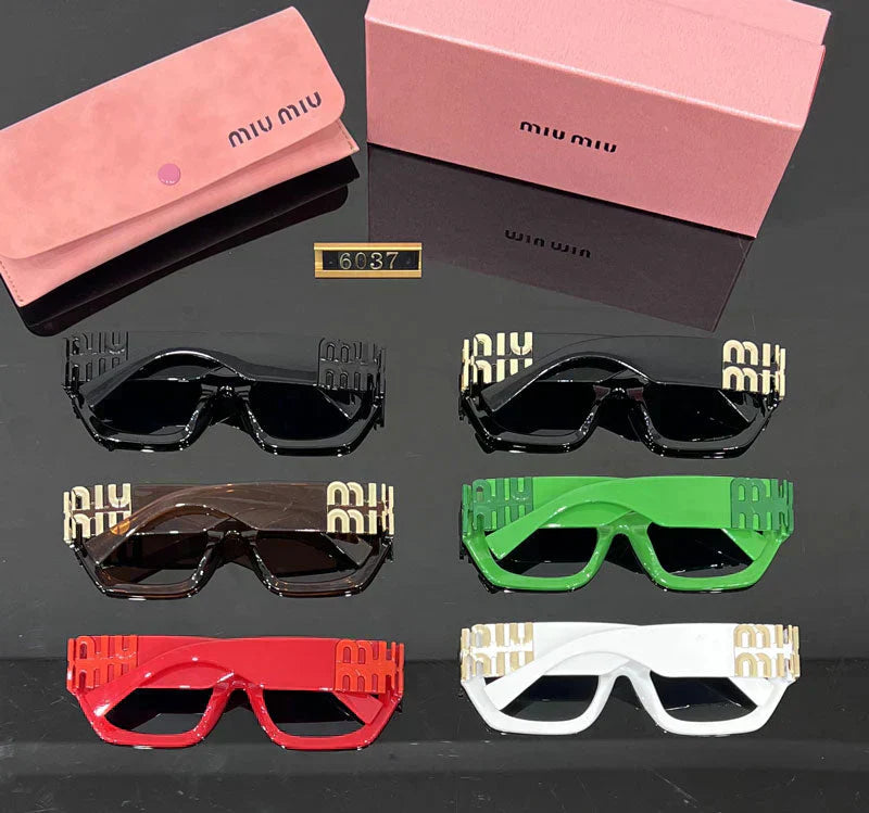 Gafas de sol cuadradas de ojo de gato de moda 6037