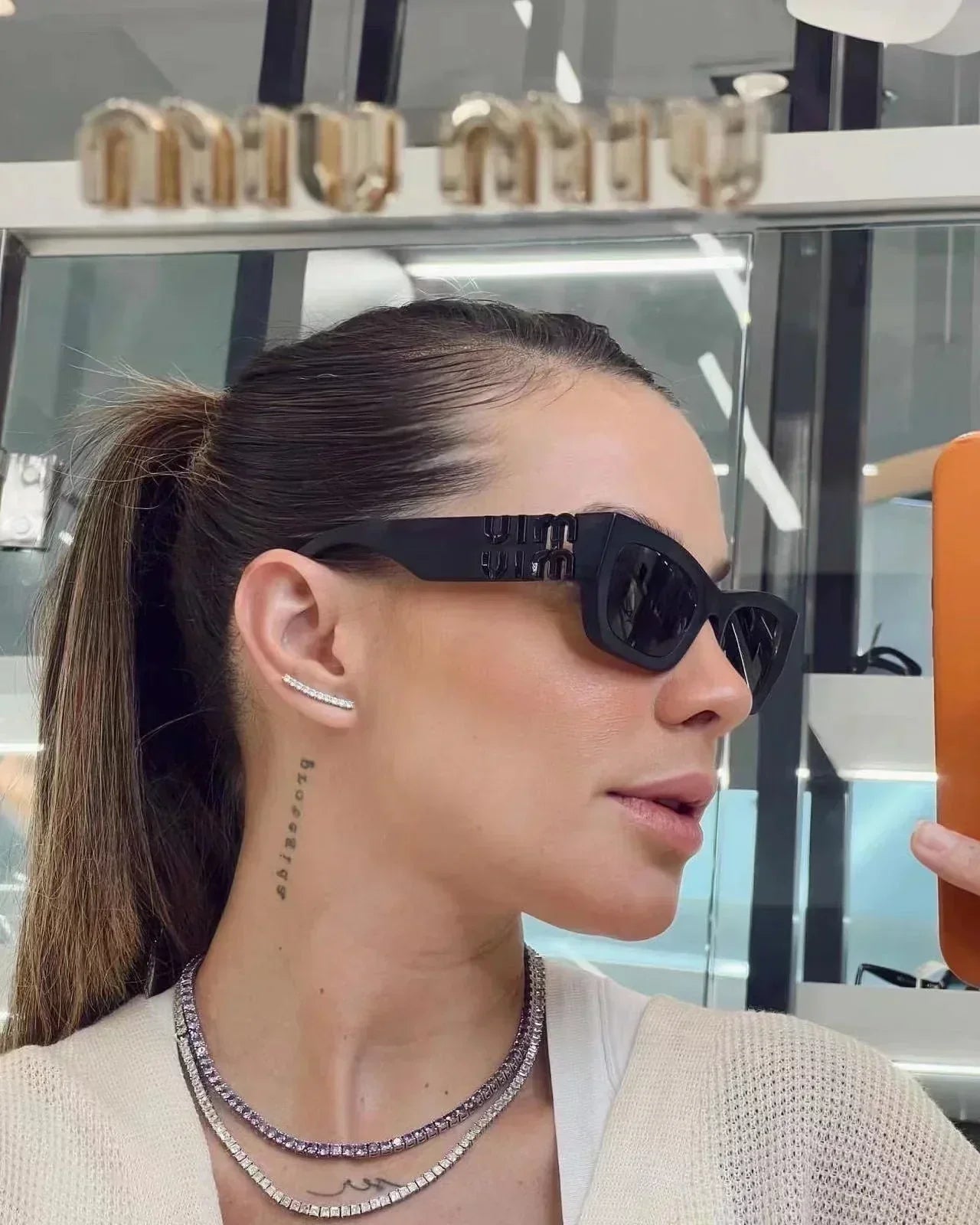 Gafas de sol cuadradas de ojo de gato de moda 6037