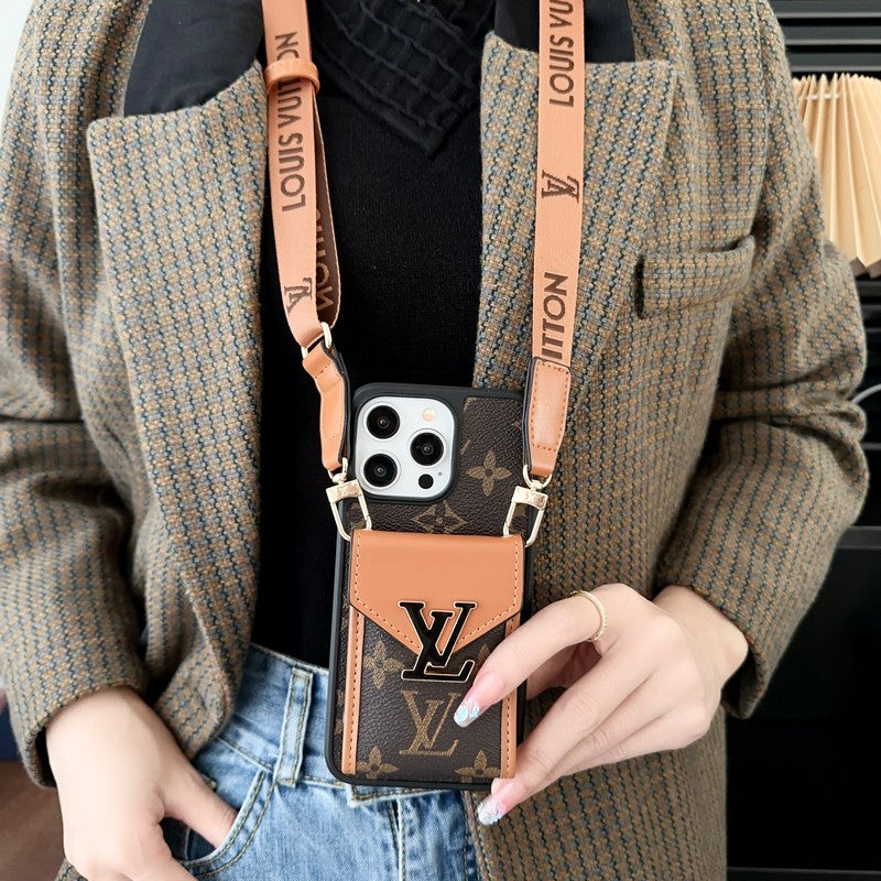 럭셔리 카드백 5가지 컬러 체인 아이폰 케이스