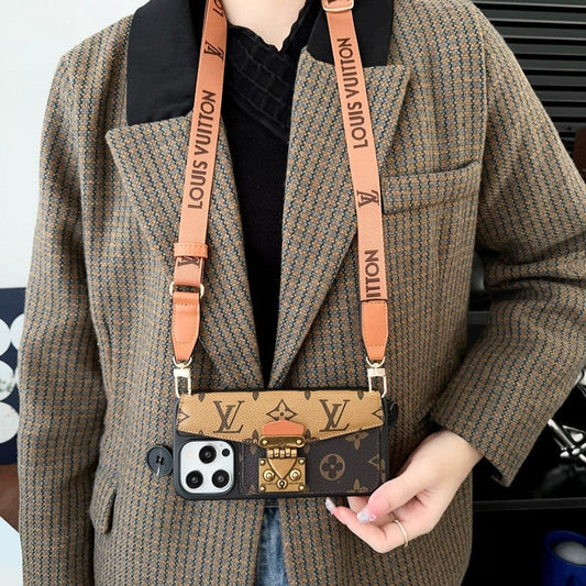 럭셔리 카드 홀더 체인 아이폰 케이스