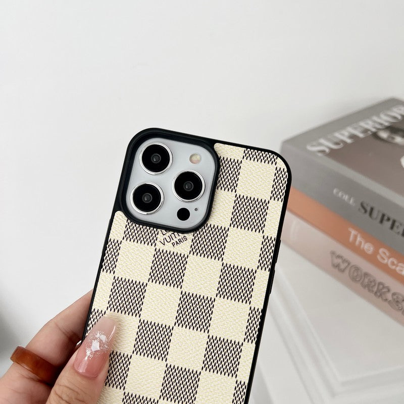 Luxusní Black & Bílé Crossbody pouzdro na iPhone