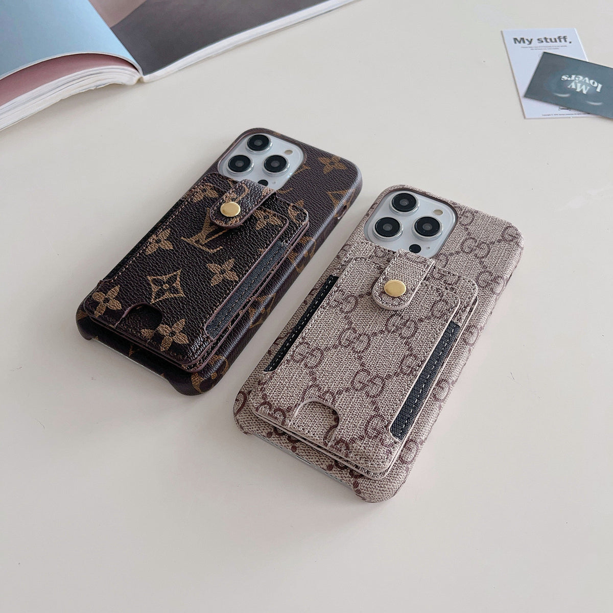 プレミアムカードホルダーiPhoneケース