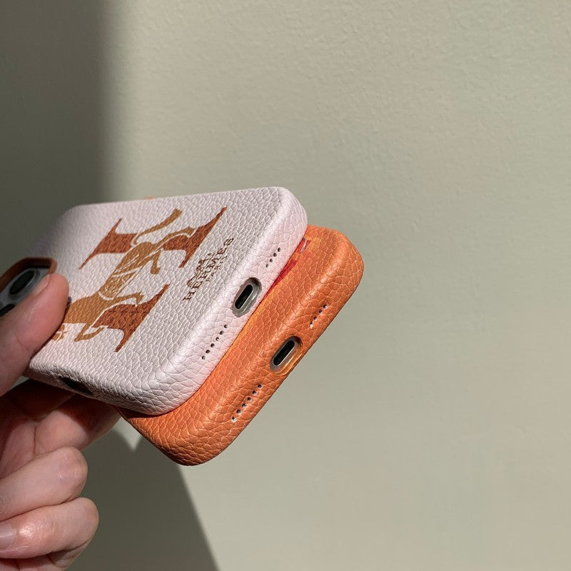 Klasické kožené pouzdro na iPhone