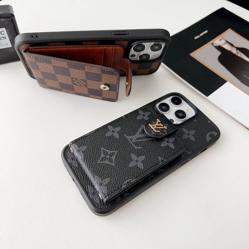 ラグジュアリークラシックカードバッグiPhoneケース