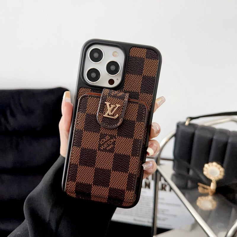 ラグジュアリークラシックカードバッグiPhoneケース