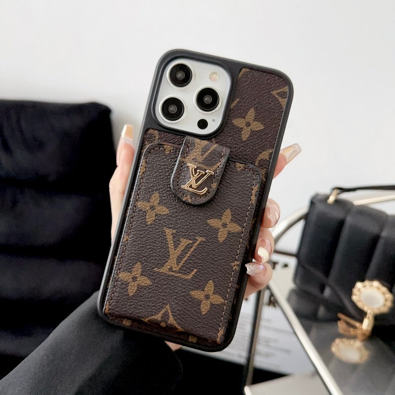 ラグジュアリークラシックカードバッグiPhoneケース