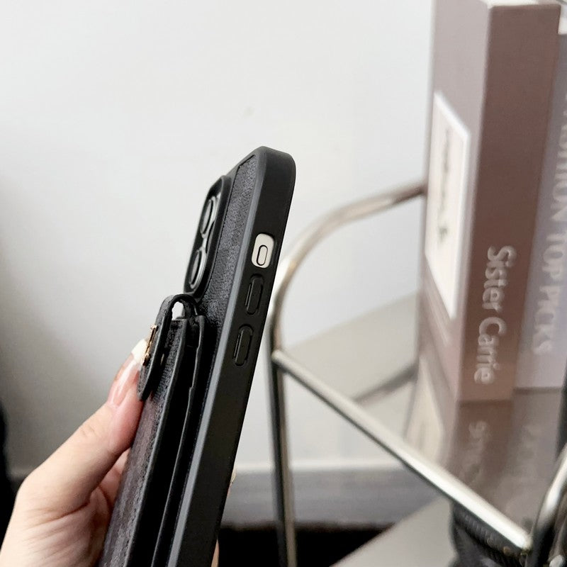 ラグジュアリークラシックカードバッグiPhoneケース