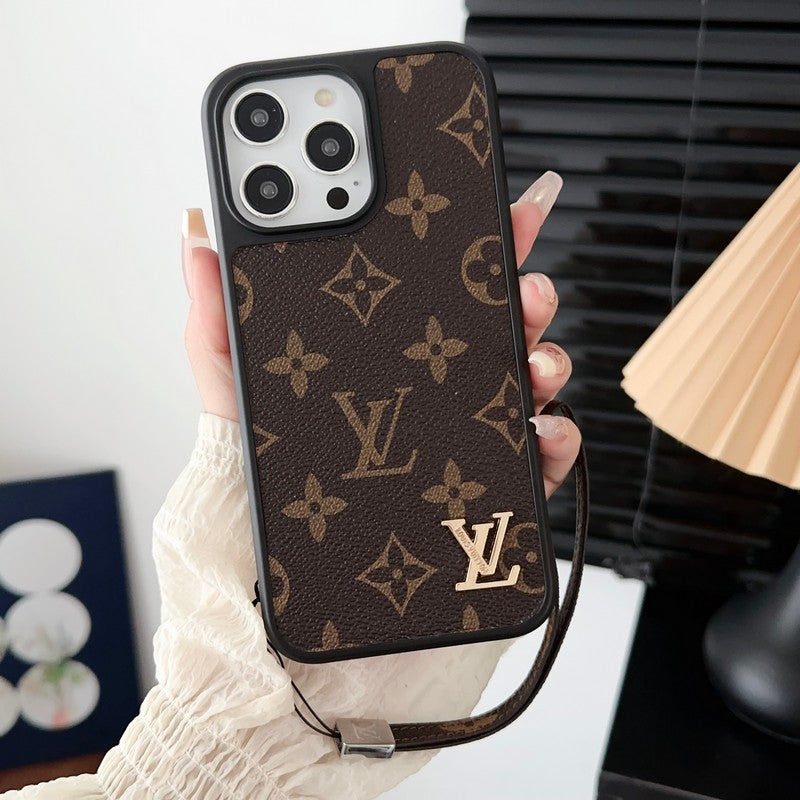 Luxusné klasické hnedé puzdro na iPhone