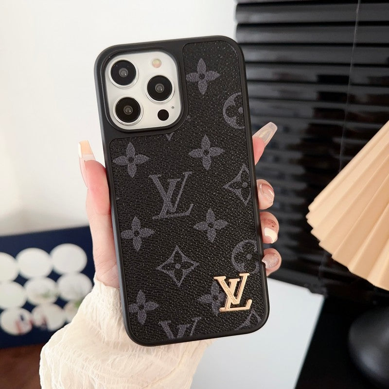 Coque iPhone de luxe noir & blanc