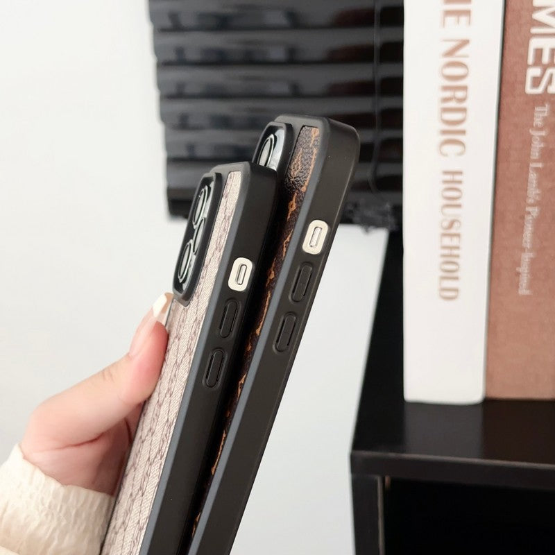 Coque iPhone de luxe noir & blanc